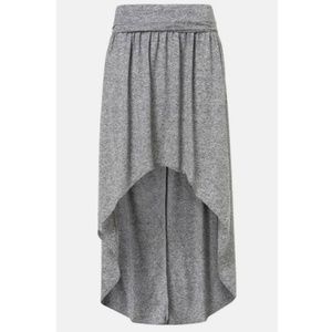 Topshop Foldover High Low Hem Maxi Skirt